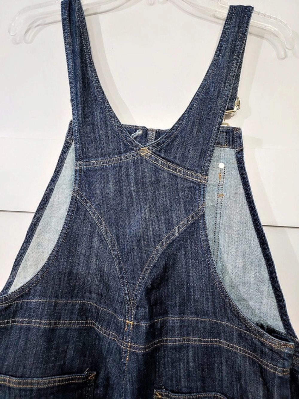 NWOT Carhartt Women's Brewster Double-Front Bib Overall Blue Large - Picture 8 of 8